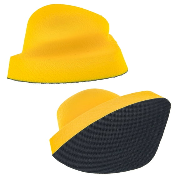 Dura-Gold Pro Series Mouse Sandpaper Shaped Hand Sanding Block Pad for Hook & Loop Mouse Size Sander Discs, 2 Pack - Sander pad for Auto Car Paint Prep, Corner Sand Wood Woodworking Furniture