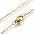 thumbnail image 3 of QQTDFG 304 Stainless Steel Pendant Necklace Chain Lobster Heart Gold 17.5" 1.5mm&nbsp; A225-default, 3 of 3