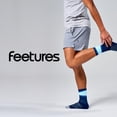 thumbnail image 7 of Feetures Elite Light Cushion Mini Crew Sock - Sport Sock with Targeted Compression - Blue Bounce , Medium (1 Pair), 7 of 7