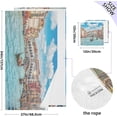 thumbnail image 3 of Dreamtimes Venice Grand Canal Bath Towel Set, Pure Cotton Washcloth Lightweight and Highly Absorbent Quick Drying Towels for Bathroom, 3 of 7