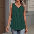 thumbnail image 5 of Tank Tops for Women Curved Hem Tank Top Women Womens Camisole Tank Tops Wide Strap Tank Tops Athletic Tank Tops Womens Sleeveless Tops Womens Flowy Tops Green L, 5 of 8