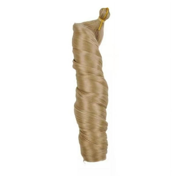 Zhuge Loose Wave Spiral Curl Crochet Hair Curl Braiding Hair 24Inchs 6Packs Synthetic Braids Pre Stretched Braiding Hair,Honey Blonde