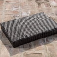 thumbnail image 2 of Olurrisa Salem Mocha PE Wicker Snack Table, Aluminum Frame Outdoor Accent Table for Patio, No Assembly Needed 24*16*15 inch, 2 of 8