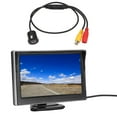 thumbnail image 1 of Backup Camera Monitor Kit, Backup Camera System Kit 5in Rearview Monitor V1 V2 Video Input High Definition 12-24V for Vehicles, 1 of 7