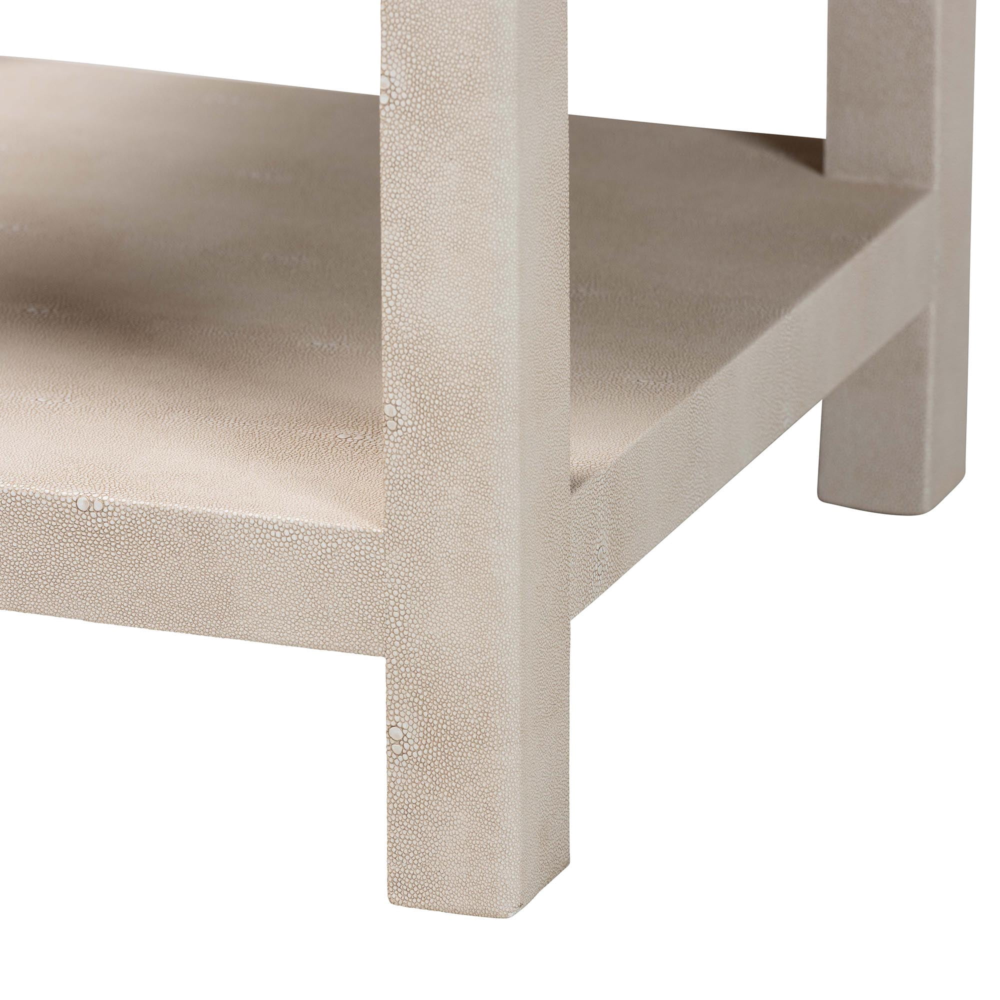 Baxton Studio Dansby Modern End Table, 1-Drawer, Beige