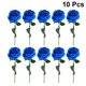 thumbnail image 5 of 10 piezas de flores artificiales de seda para decoración del hogar, bodas, fiestas y festivales (azul), 5 of 5
