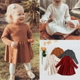 thumbnail image 1 of Bébés Filles Robes Jupes Manches Longues Vêtements d'Automne d'Hiver 0-5 Ans, 1 of 5