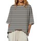 thumbnail image 2 of mfyjkho Tops Para Mujer, Top Casual De Color Liso Con Cuello Redondo Y Manga Larga Para Mujer Tops Y Blusas Para Mujer Xxxxl, 2 of 5