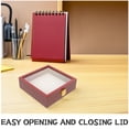 thumbnail image 3 of Raindrops Shadow Boxes Display Cases Pack Coffee Wood Square Frame with Clear Acrylic Lid for Home Specimens, 3 of 8