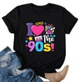thumbnail image 5 of Oversized 90s T-Shirts for Women I Love The 90s Tees Vintage neon Crewneck Short Sleeve 1980 Themed Style Party Tops, 5 of 6