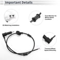 thumbnail image 4 of Unique Bargains ABS Wheel Speed Sensor Rear Left ABS Sensor Anti-lock Braking System Sensor No.9568125000 for HYUNDAI ACCENT 2000-2005, 4 of 7
