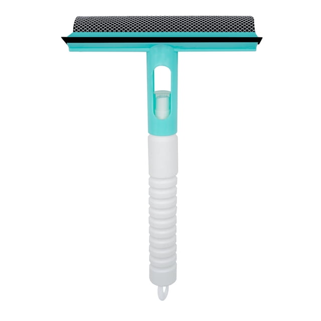 VBXOAE Water Spray Window Cleaner with Built-in Sprayer- Glass Wiper and Scraper for Window,Mirrors,Floors,Cars,and Bathroom Surfaces-Easy Cleaning Tool