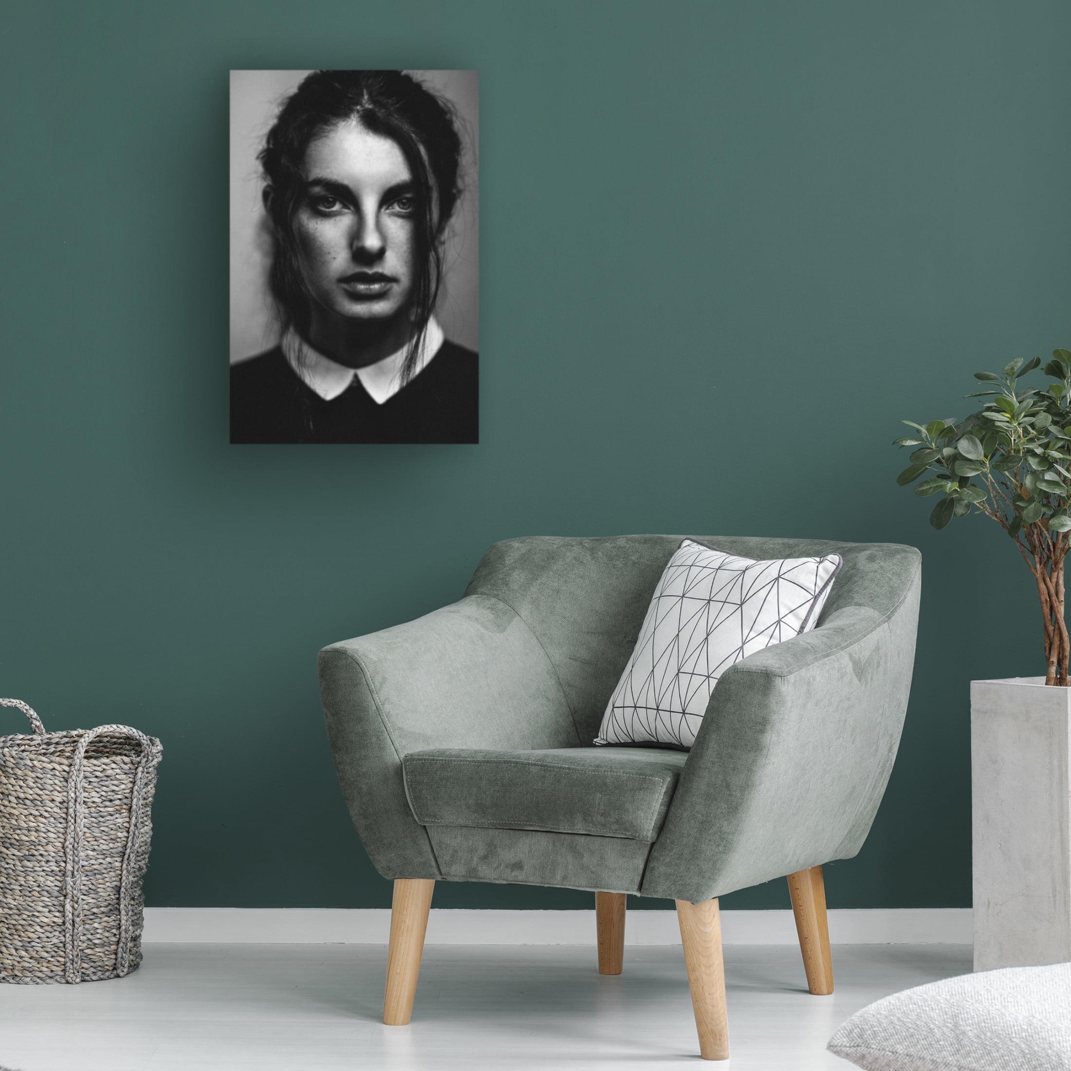 Canvas Wall Art - Artem Vasilenko 'Model Collar' Wall Art for Living Room, Bedroom, or Office D?cor by Trademark Fine Art - 22 x 32 Inches