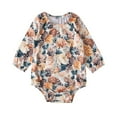 thumbnail image 3 of Fesfesfes Newborn Infant Baby Bodysuit Girls Fashion Long Sleeve Floral Romper Bodytsuit Outfits Summer Sale, 3 of 9