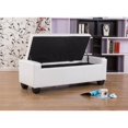 thumbnail image 3 of Mackenzie White 52-inch Storage Ottoman, 3 of 5