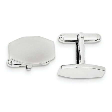 Sterling Silver Engravable Cuff Links