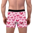 thumbnail image 5 of NTACZA Valentine's Day Underwear for Men Pink Love Heart Print No Fly Boxer Briefs Novelty Soft Underpants for Men L, 5 of 5