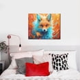 thumbnail image 4 of Fuzoiu Fiery Red Maple Leaf Fox Print Canvas Wall Art for Bathrooms,Wall Decor for Bedroom,Framed Artwork for Wall,Modern Wall Decorations Prints Picture for Kitchen Home, 4 of 6