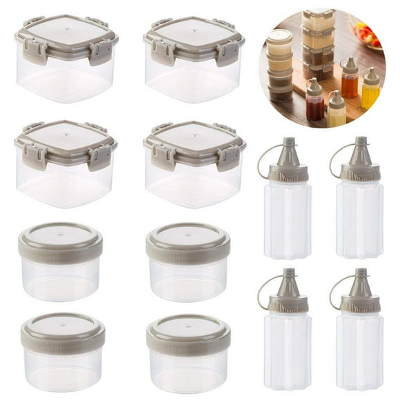 Set de botellas Sauce Squeeze de plástico Gbrand, tamaño pequeño, 12 unidades