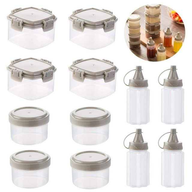 Set de botellas Sauce Squeeze de plástico Gbrand, tamaño pequeño, 12 unidades