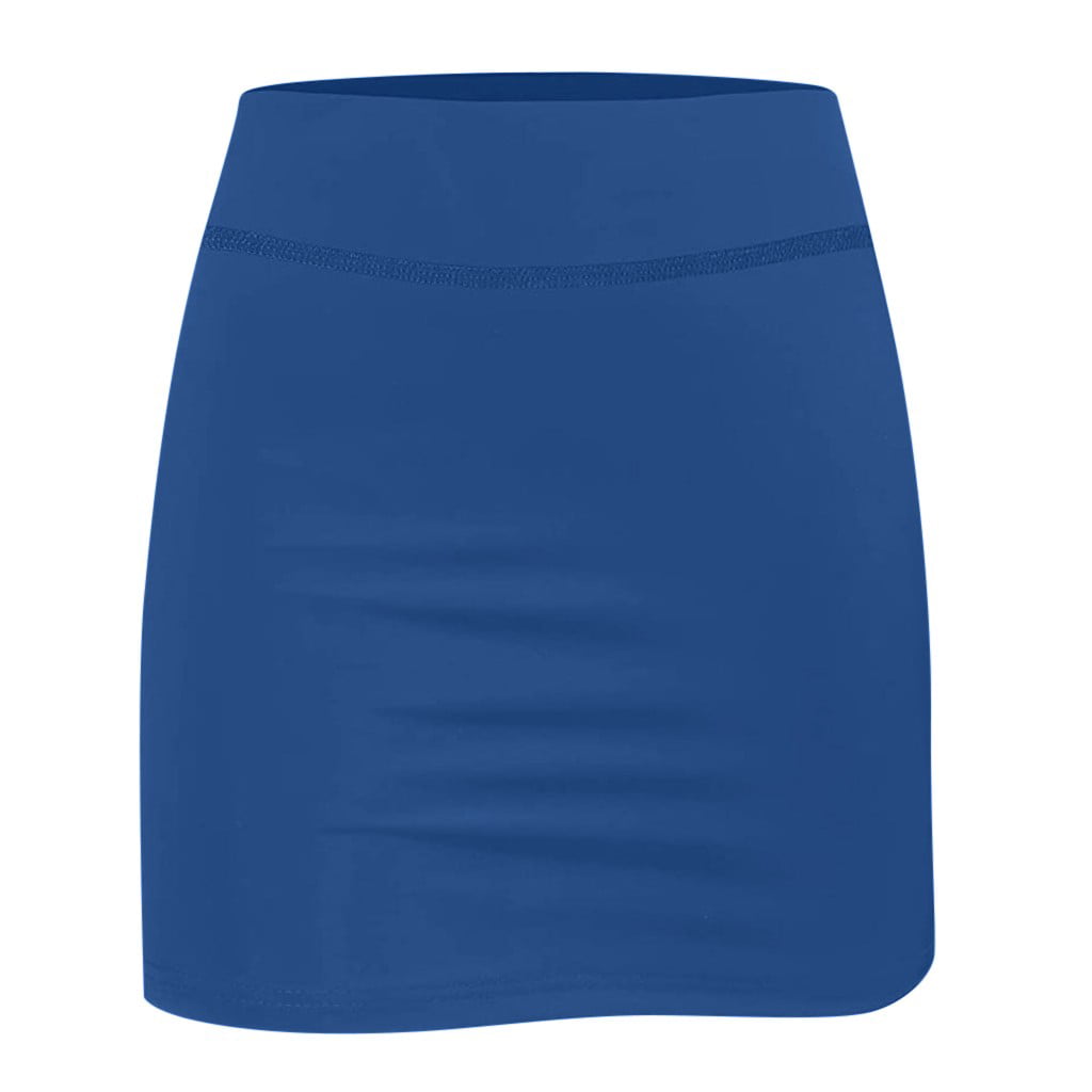 Chafe-Free Skort With Hidden Pocket Workout Pleated Skorts Anti-Chafing US 