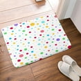 thumbnail image 5 of Kids Rainbow Bath Mat for Bathroom, Colorful Geometric Cute Polka Dot Floor Rugs Mats Non Slip Bathroom White Modern Decor Accessories 19X31 Inches Kitchen Bedroom Indoor, 5 of 7