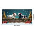 thumbnail image 3 of Bannière de Noël Festive pour Garage de Chevaux de Noël avec Couleurs Vives Design Festif Parfait pour les Amateurs de Voitures Garages à Domicile Matériau Durable Facile à Accrocher, 3 of 5