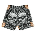thumbnail image 2 of Skull on Black Background Boys Swim Trunks Quick Dry Boy Swim Shorts for 3-14 Years, 2 of 8
