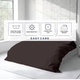 thumbnail image 4 of Kotton Culture 600 TC 100% Egyptian Cotton Duvet Cover (Chocolate, King, 1 Piece Only), 4 of 4