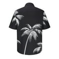 thumbnail image 6 of Yieetim Men's Shirts Short Sleeve Button Down Shirts, Small V-Neck Vintage Shirts, Quickly Dry Hawaiian Shorts Shirts,Tropical Holiday Beach Stylish,Swim Shirts For Surfing XL, 6 of 7