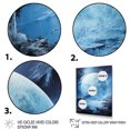 thumbnail image 3 of Designart "In Icy Tree Planet Europa" Space Planet Wall Art Living Room, 3 of 5