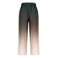 thumbnail image 4 of CheerKidz Straight Pants for Women's High Waist Stretch Casual Button Dress Pants Business Work Ankle Length Trousers with Pockets(Pink#1,XL), 4 of 5