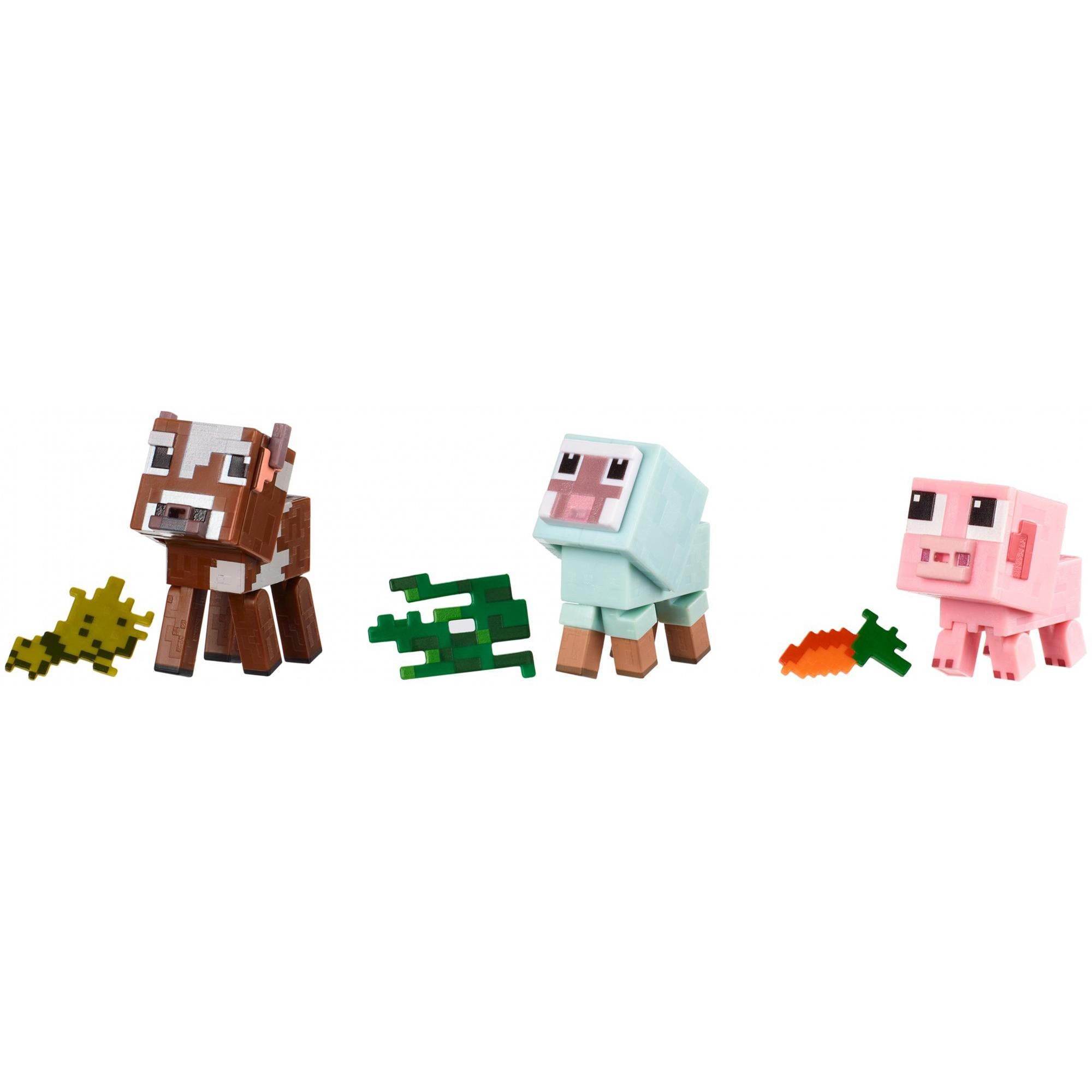 Details about   Mattel Mojang 2018 Minecraft Baby Animals 3 Pack Brand NEW Pig and Sheep Cow 