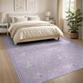 thumbnail image 3 of ODIKA 8'x10' Washable Area Rug Toss Whimsical Clusters Pastel Scatter Butterfly Motifs for Living Room, Under Sectional, Family , Durable, Non-Slip, 3 of 7