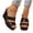 Black, variant on Lovskoo Womens Plus Size Platform Wedge Sandals Open Toe Thick Sole Comfort Casual Slides Summer
