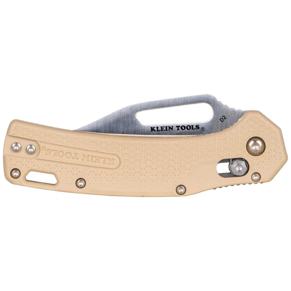 Klein Tools Kto Clip Point Blade Knife, Sand