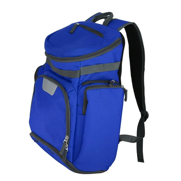 Mochila de baloncesto y fútbol, bolsa de gimnasio cómoda con compartimento separado para pelota y zapatos Azul