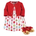thumbnail image 1 of Little Treasure Vestido Y Zapato De Algodón Para Niña De 9 A 12 Meses, 1 of 2