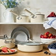 thumbnail image 3 of Bobby Flay by GreenPan Professional Ceramic Nonstick 8" and 10" Frypan Set in Cream, 3 of 7