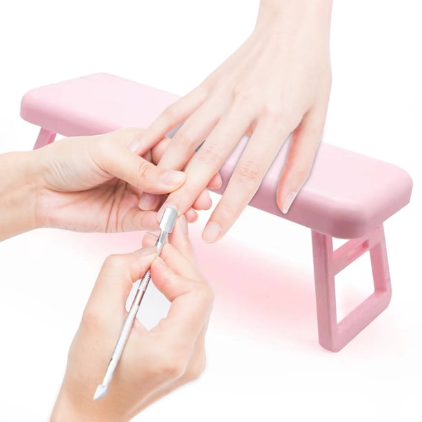 Herramientas para manicura, almohadillas plegables para manicura, aptas para la creación de manicura, fabricadas en ABS, resistentes y fáciles de usar.