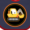 thumbnail image 4 of Inktastic Construction Digger Truck Boys Baby Bib, 4 of 4