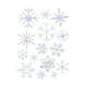 thumbnail image 2 of Pegatinas navideñas de copos de nieve para ventanas | Calcomanías electrostáticas multicolor para vidrio | Repelente de colisiones de aves | Adhesivos estáticos removibles para puertas corredizas,, 2 of 6