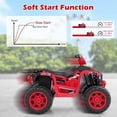 thumbnail image 4 of Costway 24V Kids Ride-On Electric ATV 4-Wheeler Quad Car with Wireless Connection Red, 4 of 12