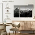 thumbnail image 5 of Elephant Stock Black And White Mountain Wall Art - Horizontal Multi Panel Canvas - Hallway Wall Decor - Nature Multi Panel - Black And Gray Decor - 38" x 24", 5 of 8