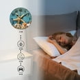 thumbnail image 4 of Battery Operated Analog Wall Clocks Non-Ticking Silent Modern Clock Decorative for Home,Office-Starfish, And Fishing Nets On Blue Wooden Background(16inch), 4 of 4