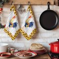thumbnail image 6 of Rustic Rooster Kitchen Towels Set of 1, Farmhouse Yellow Sunflowers Country Wood Grain Absorbent Dish Towels for Kitchen, Microfiber Hand Towel, Quick Drying Tea Towel for Cleaning Dishcloths, 6 of 7