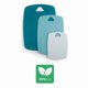 thumbnail image 5 of Set of 3 Cutting Boards, Chopping Board, Ideal for Cutting Food, Hanging Hole, Polypropylene, Dimensions: 20x15cm, 30x20cm and 35x25cm, Blue, 5 of 5