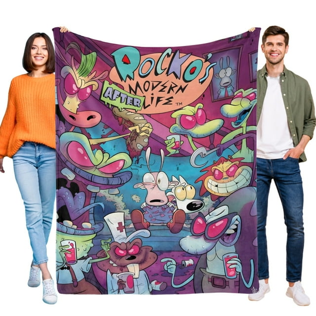 La Vida Moderna de Rocko anti-pilling, suave, ligera, esponjosa y acogedora de lujo para hogar y cocina – Perfecta para niños y adultos,120X80cm