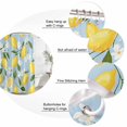 thumbnail image 3 of Yellow Lemon Bathroom Shower Curtains with 12 Hooks Polyester Waterproof Shower Curtain for Stalls and Bathtubs Spring Summer Floral Botanical Decorative Bathroom Privacy Curtain 36x72 Inches, 3 of 9