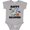 AC-Heather Grey, variant on Happy Halloween Mummy Dinosaur Boys or Girls Baby Bodysuit